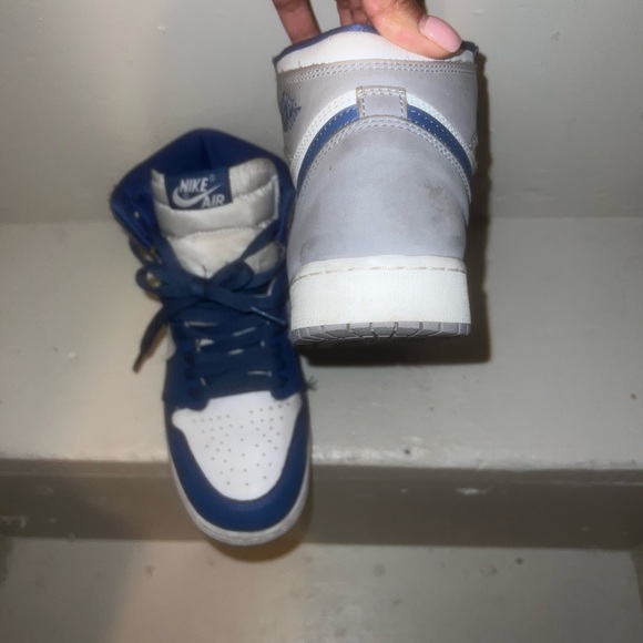 Air Jordan 1 Retro High OG 'True Blue' Used size 5Y - Picture 4 of 7